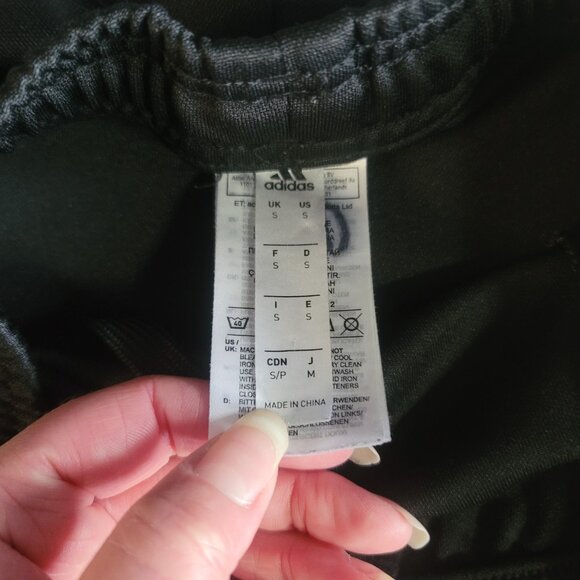 adidas Track Pants Womens S Black ClimaCool Drawstring Ankle Zip Training Gym - Picture 10 of 16